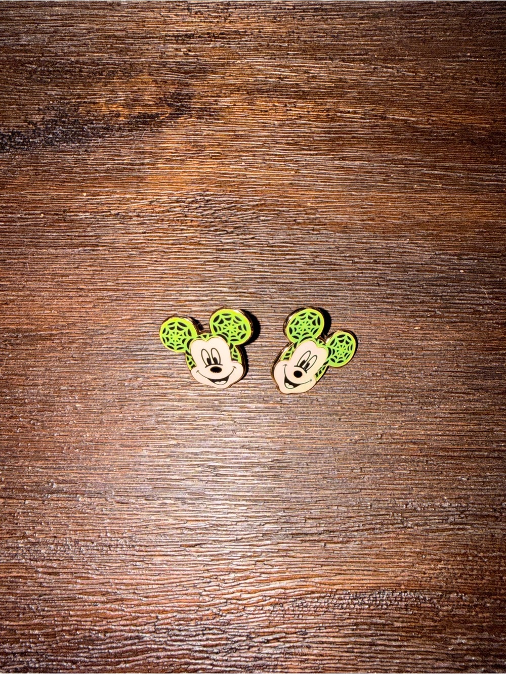 BaubleBar Mickey Mouse Glow in the Dark Stud Earrings; Halloween